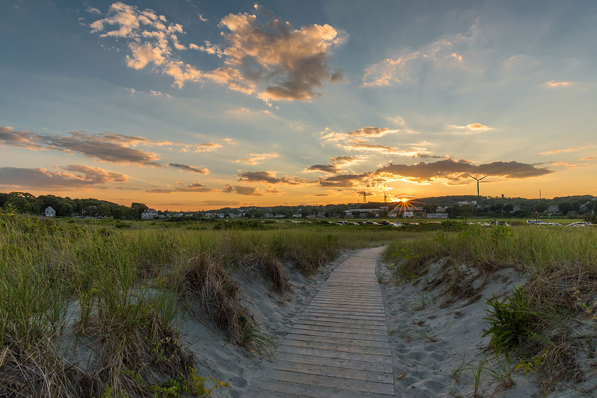 Cape Ann Beach Dunes at Sunset near Rockport Inn & Suites