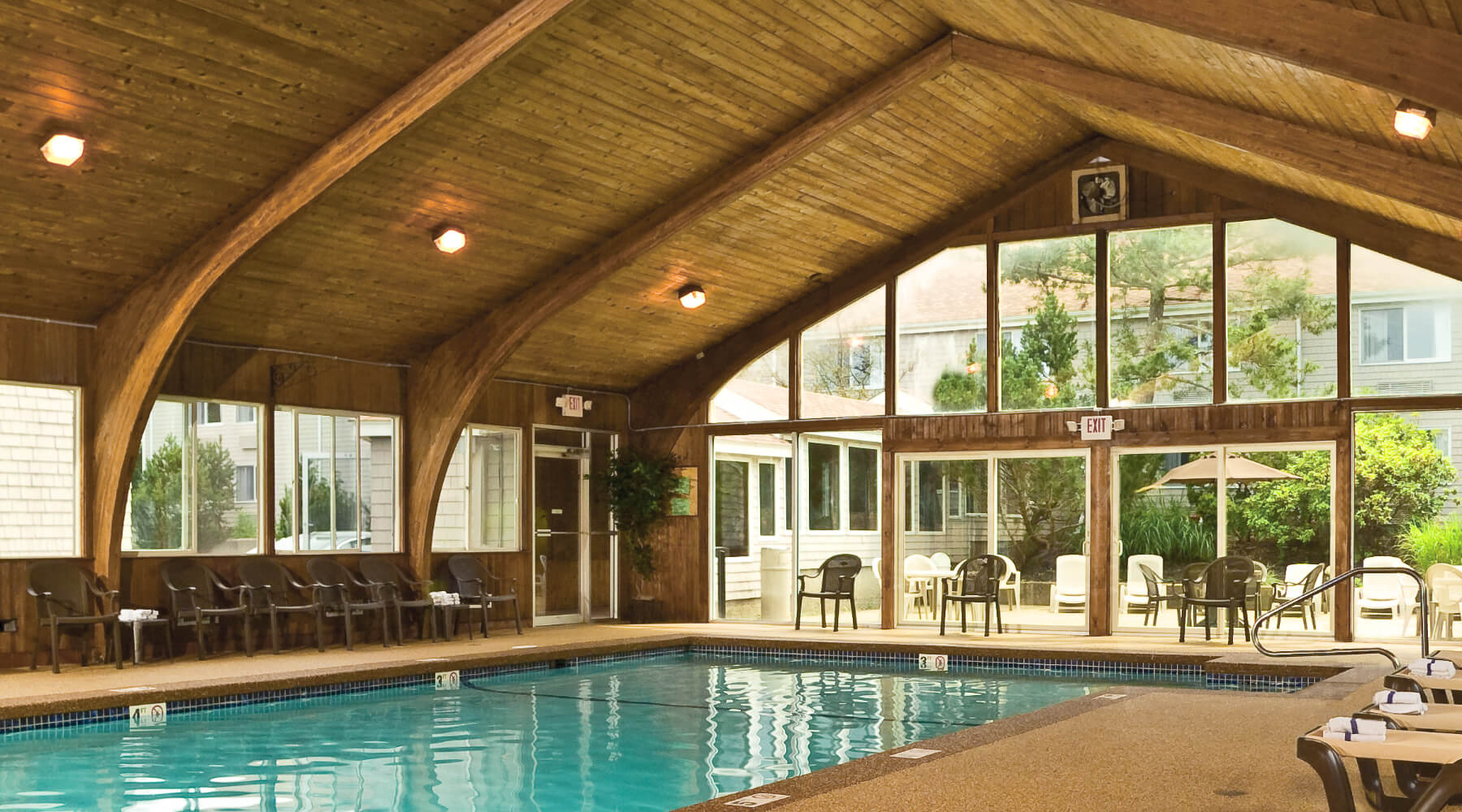 Indoor Swimming Pool and Hot Tub at Rockport Inn & Suites