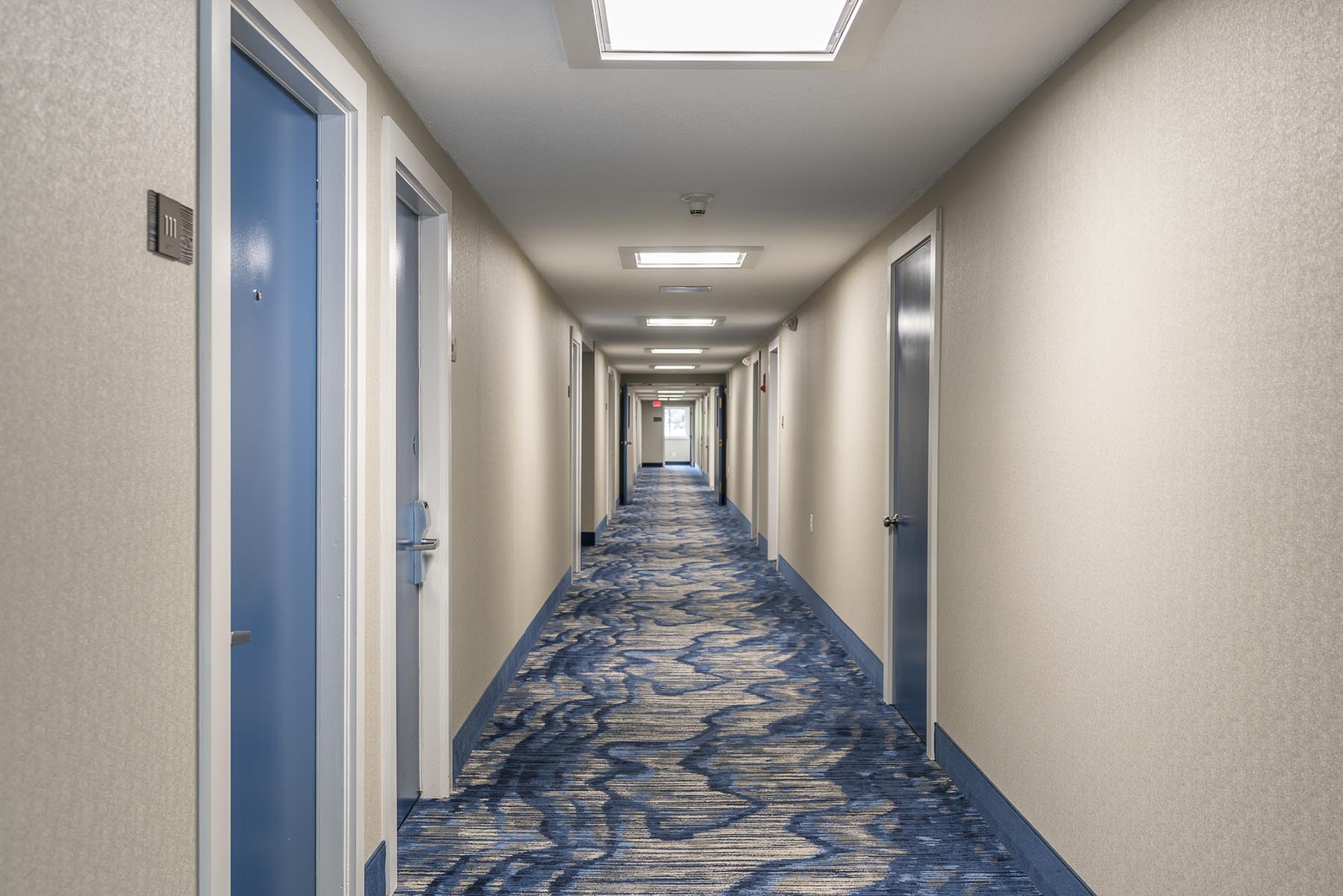 Rockport Inn & Suites Renovated Nautical Themed Hallways