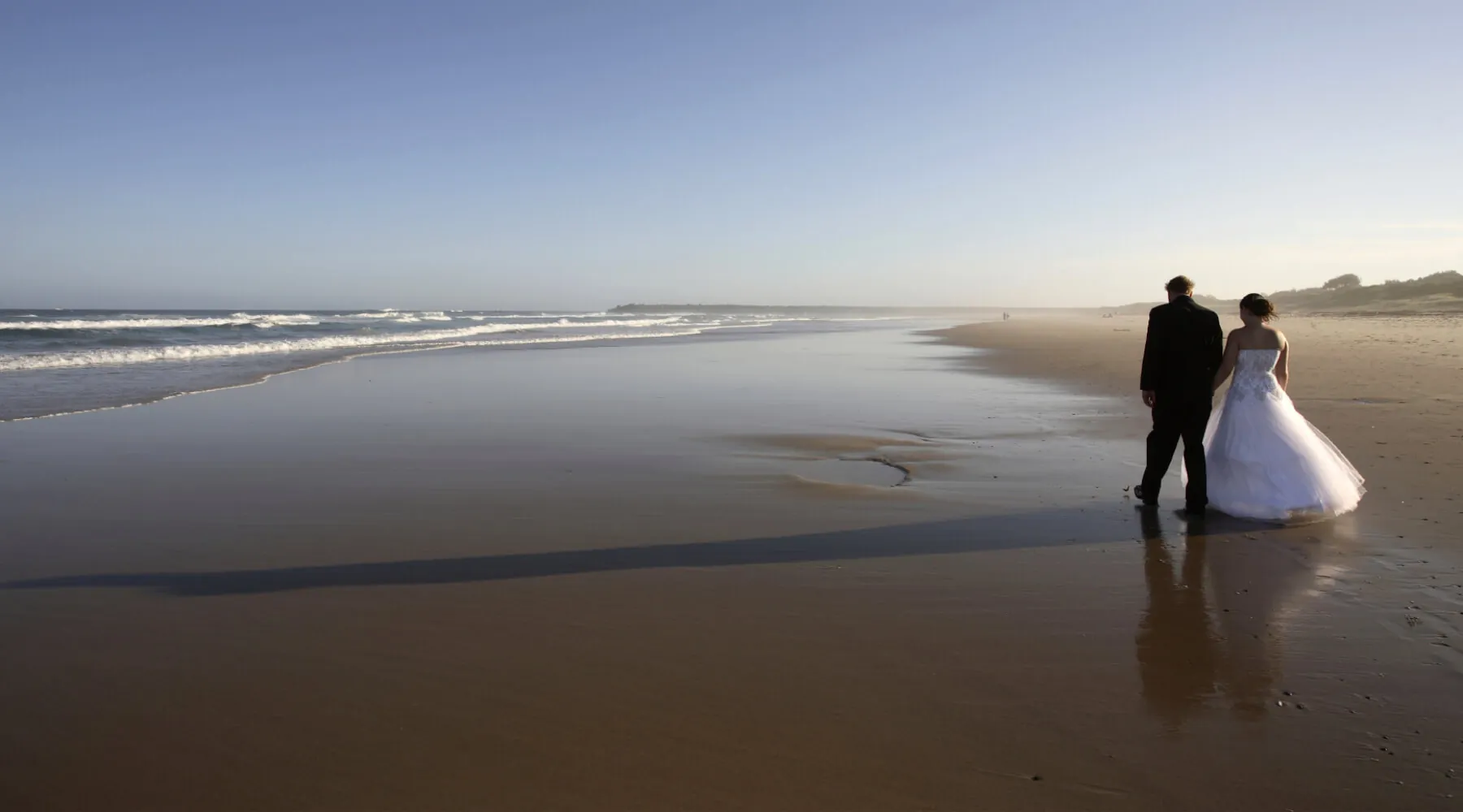 Wedding couple on the beach