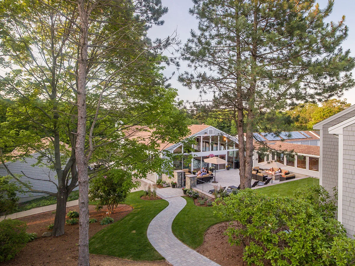 Path Trees Patio Rockport Inn & Suites - Rockport MA